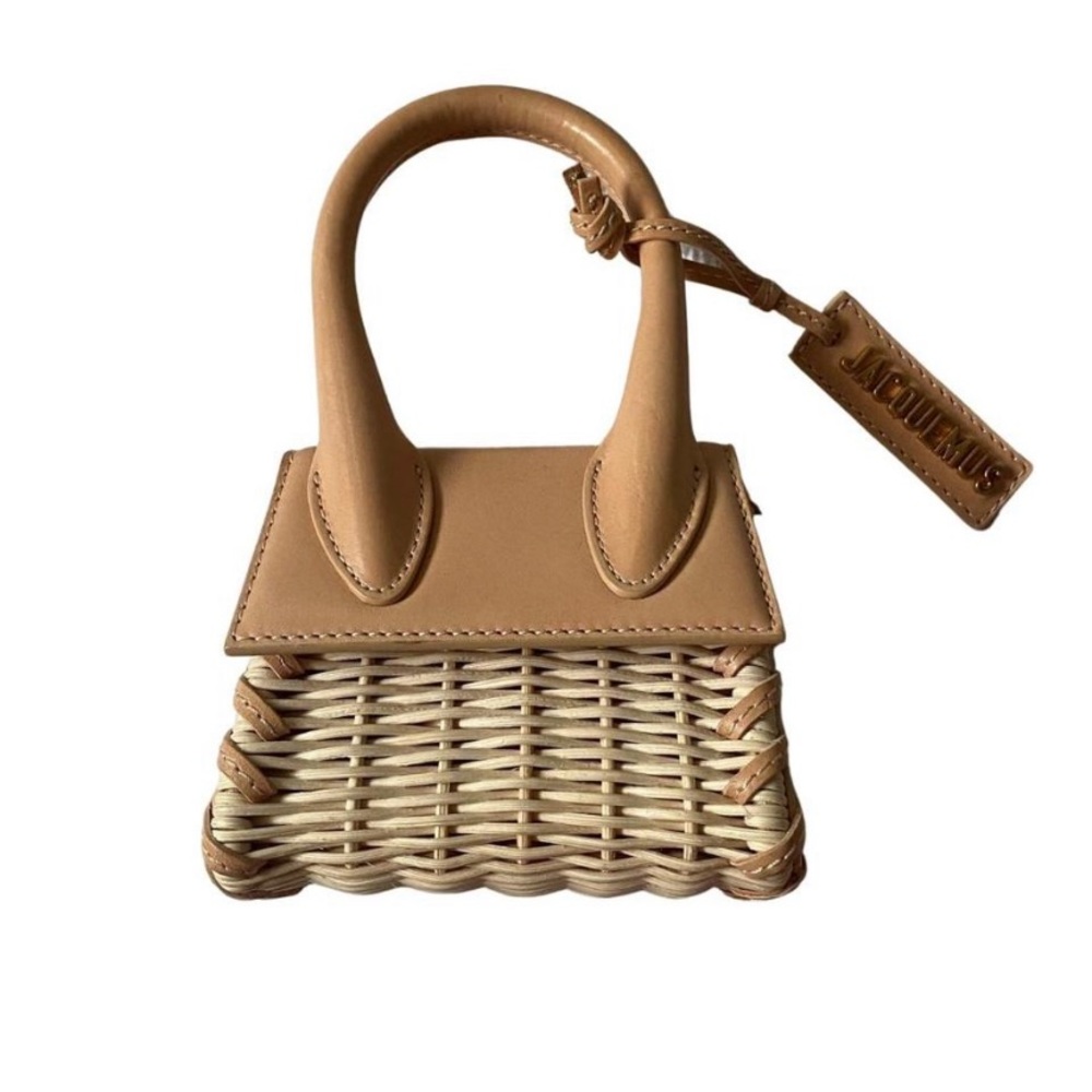 Jacquemus le chiquito wicker mini bag